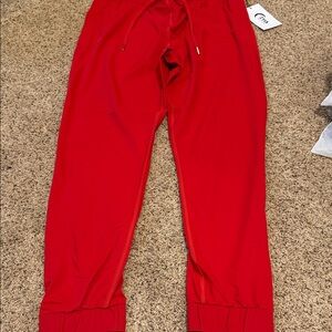 ZYIA Active Red Everywhere Zipper Jogger